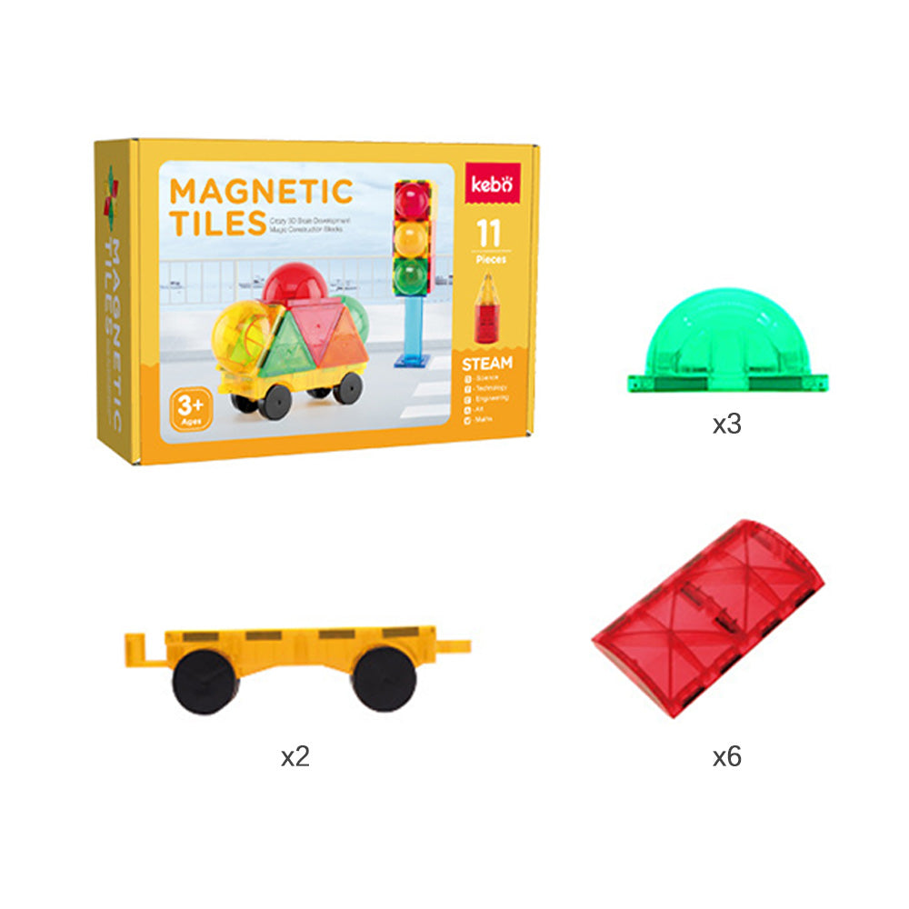 Magnetic Tiles Dome Set Expansion Pack 11 Pcs and 18 Pcs - osettoys
